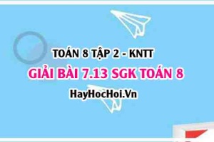 Bài 7.13 SGK Toán 8 Tập 2 Kết nối tri thức